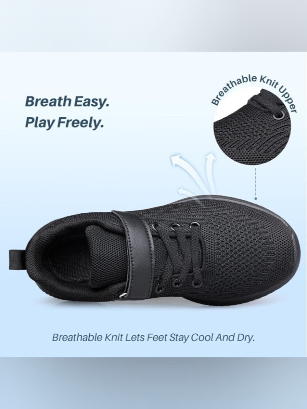 Kids Non-Slip Lightweight Running Breathable Sneakers - Picture 12 of 15